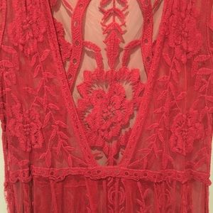 Long lace/  sheer dress